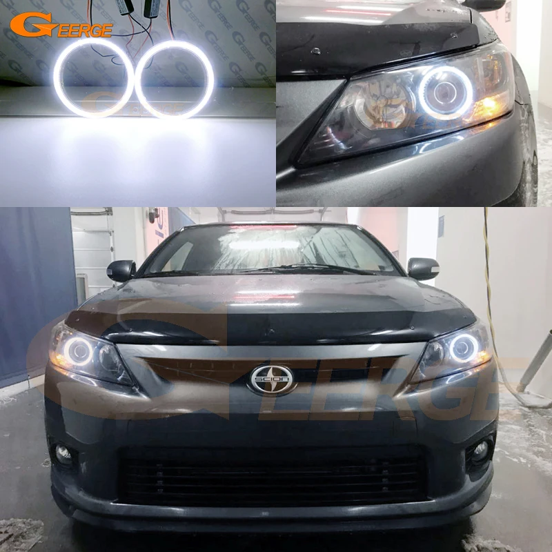 

For Scion TC 2011 2012 2013 Excellent Day Light Ultra Bright COB Led Angel Eyes Kit Halo Rings