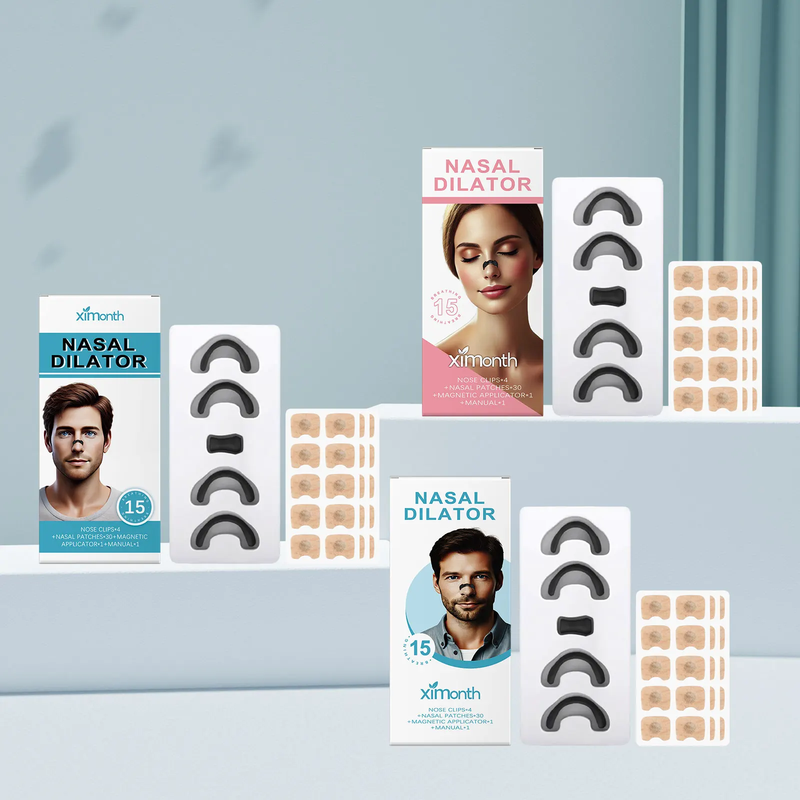 

Nasal Breathing Dilator Starter Kit | Increase Sports Air Intake & Improve Sleep with Magnetic Anti-Snoring Strips