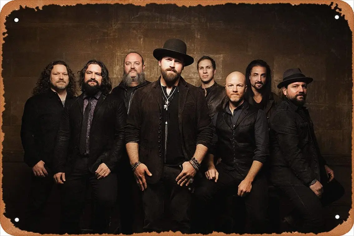 Music Metal Signs Vintage Zac Brown Band Poster Celebrities & Musicians Wall Art Retro Decor Tin Sign-8x12inch