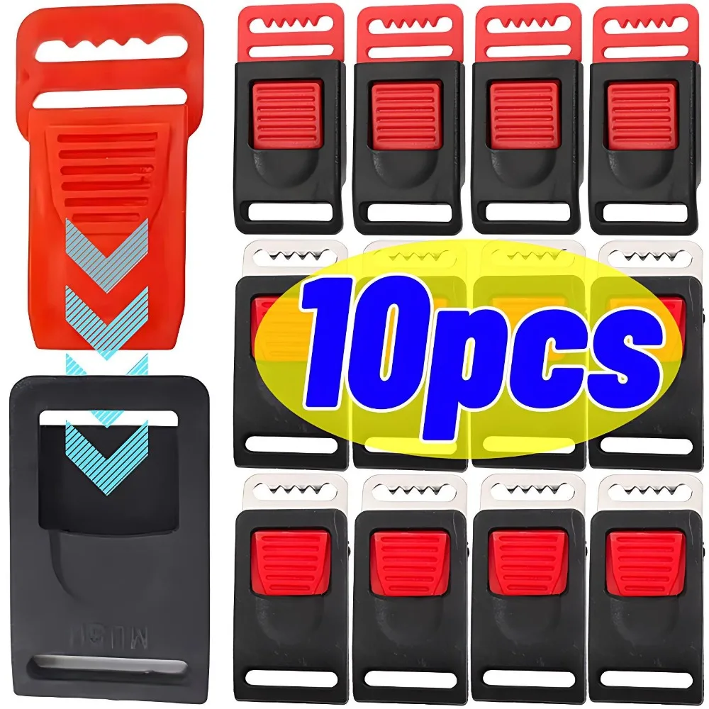 

10/1pcs Motorcycle Helmet Chin Strap Buckle Clip Plastic/Metal Fastener Quick Release Mount Secure Connector Safety Accessory