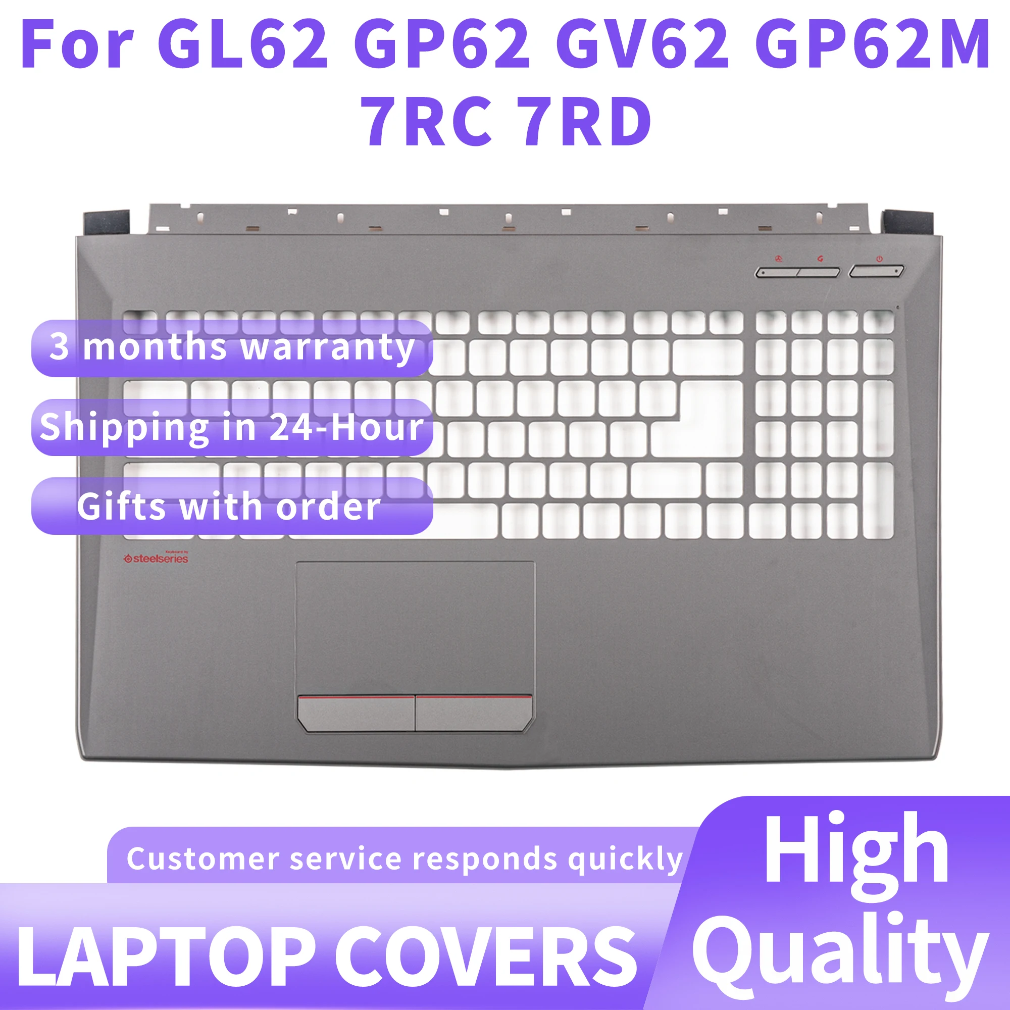 

Новые оригинальные детали для ноутбука MSI GL62 GP62 GV62 GP62M 7RC 7RD, крышка для ноутбука, нижняя крышка, упор для рук, сменная крышка