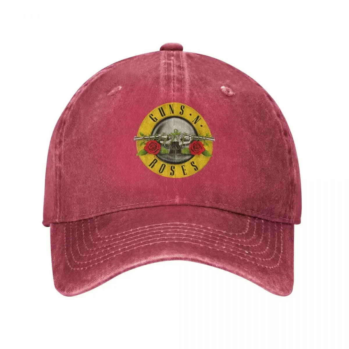 Guns N Roses Bullet Logo Baseball Caps Lässige Distressed Washed Heavy Metal Snapback Hut Unisex Outdoor-Aktivitäten Hüte Kappe