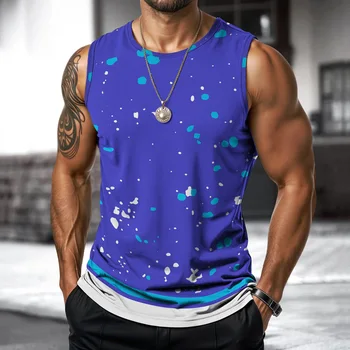 Ink Splash Gilet da uomo giroc...