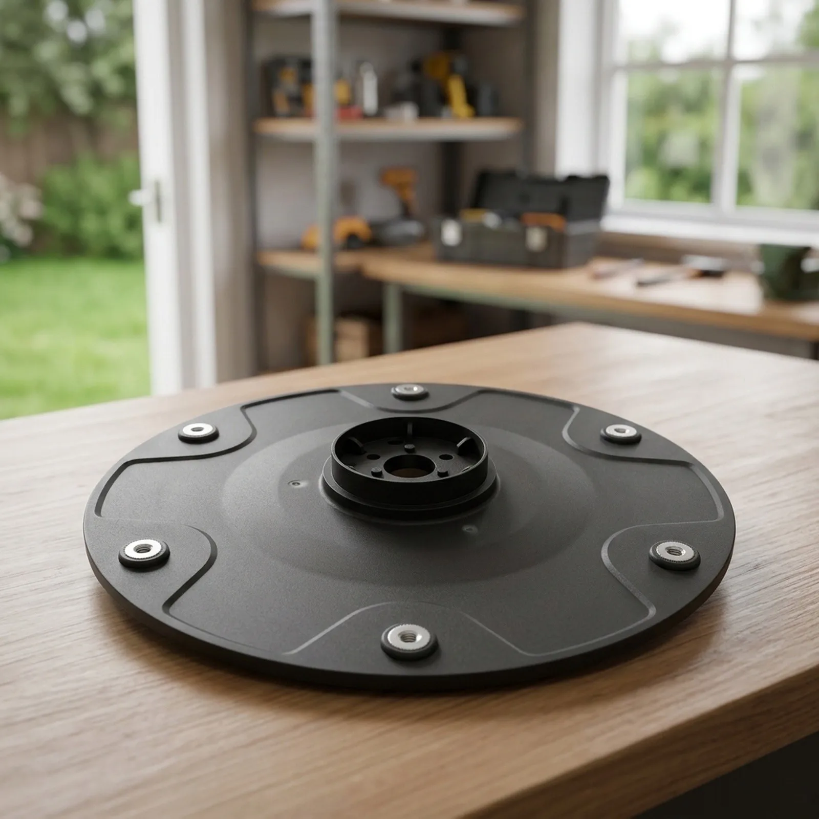 7pcs Replacement Cutting Disc Base For 305 310 315x 405 410 415x Robotic Lawn Black Reinforced Plastic Blade Mount