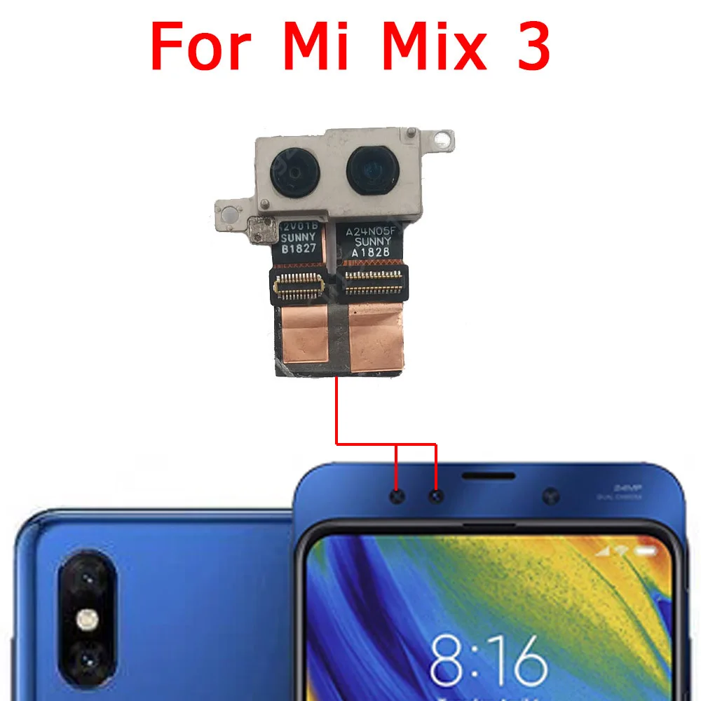 Front Camera For Xiaomi Mi Mix 2S Note 10 Pro Play A1 A2 Lite A3 Max 2 Selfie Facing Frontal Camera Module Spare Parts