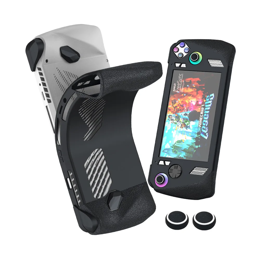 Funda protectora a prueba de golpes con tapas de Joystick, cubierta trasera de PC, carcasa de consola portátil de cobertura completa para Asus ROG Ally