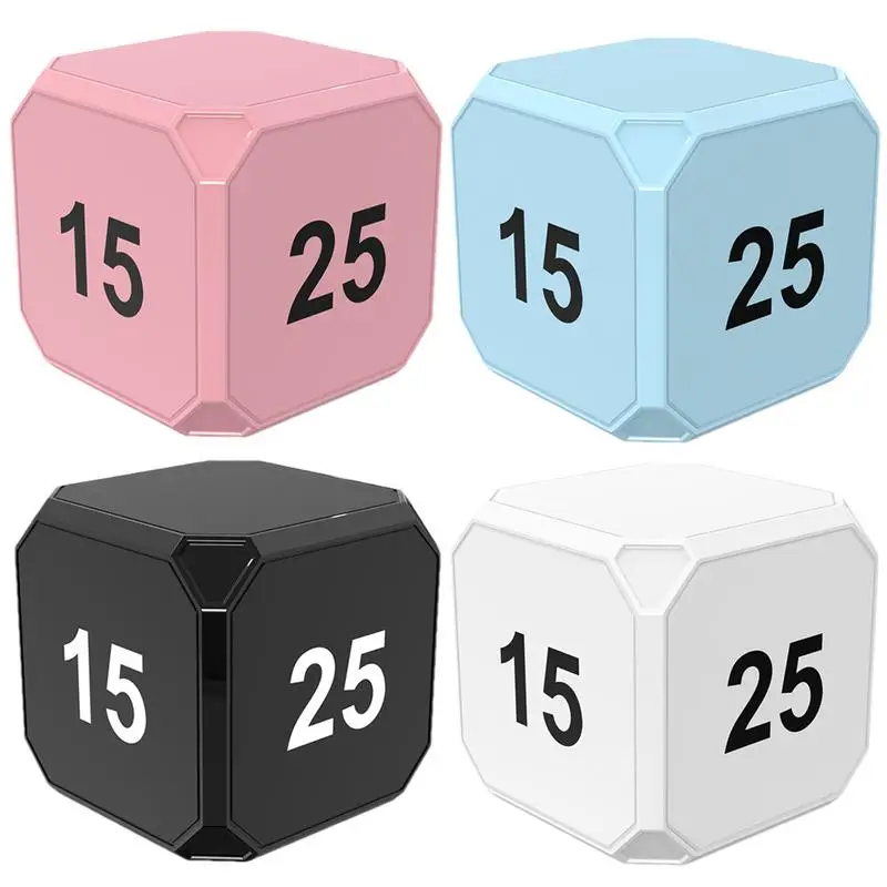 Productivity Cube clock Flipping LED Display Cute Digital Timer Countdown Cooking Study Mini Digital Timer For Time Management