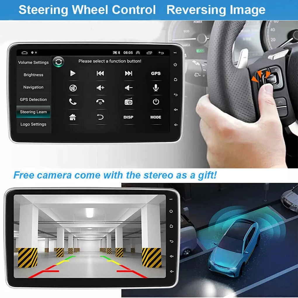 Obd DVR TPMS X MIC U Disk D SP DAB راديو السيارة مستقبل القيادة 1 + 16G