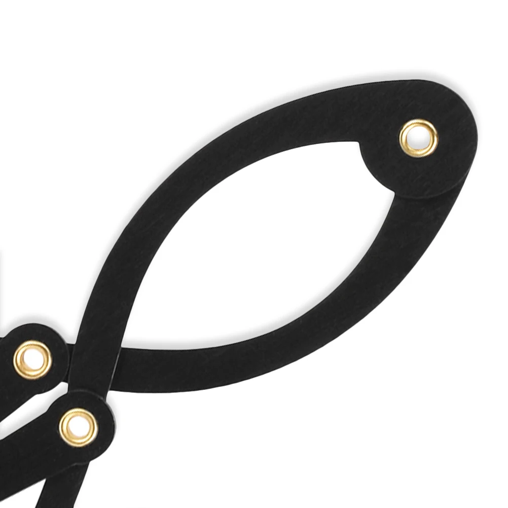 

Eyebrow Ruler Stainless Steel Measuring Tool for Tattooing Eyebrow Positioning Golden Ratio Adjustable Size Perfect Beginners