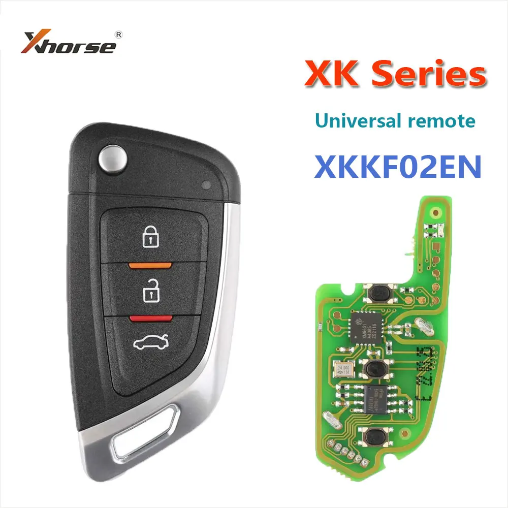 1pcs Xhose XKKF02EN Car Remote Key 3 Buttons VVDI Universal Wire Remote Key for VVDI2 / VVDI Mini / Key Tool Max Knife Style