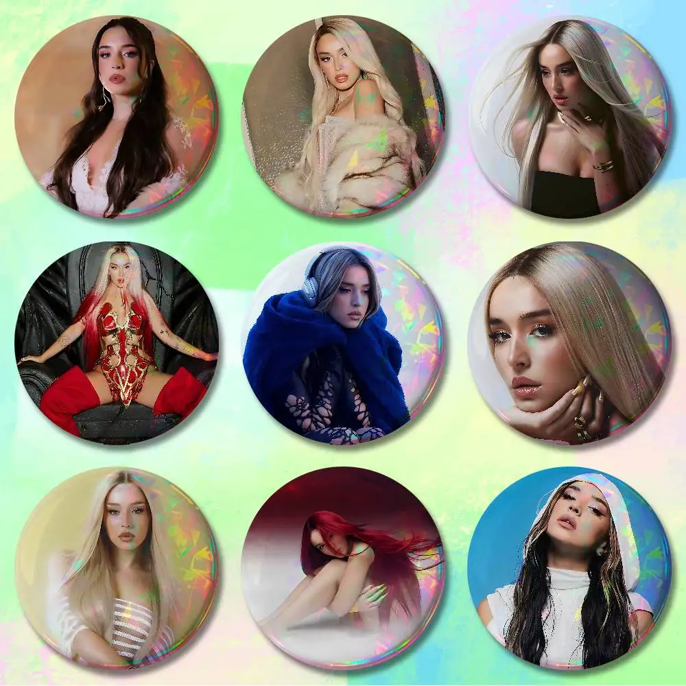 

Singer L-Lola I-Indigo Enamel Pin Tinplate Round Brooch Cosplay Nijigen Otaku Culture Badges 58mm 44mm 32mm 75mm 25mm