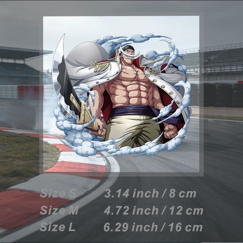 Car Stickers Anime Captain Vinyl Decal Waterproof Die Cut UV Resistant for Rear Window Car Body Motorcycle Helmet Auto Decor