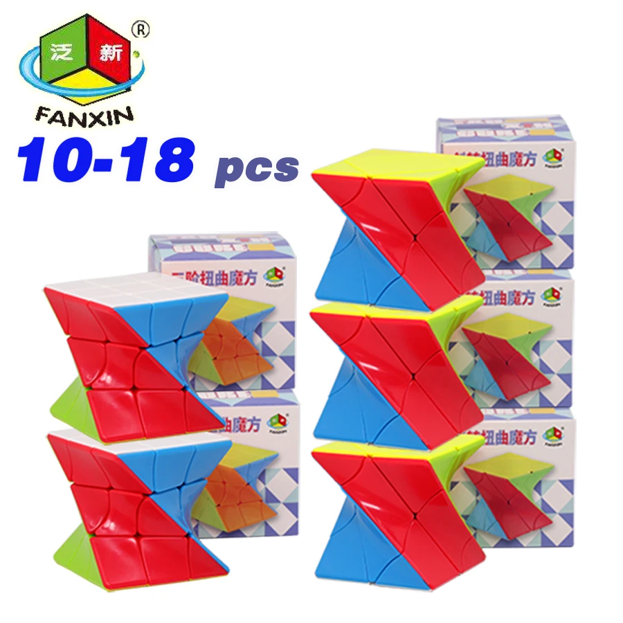 FanXin 3x3 Skew Twist Wholesale Magic Cubes Hexahedron Trihedron 3x3x3 Puzzle Logic Toy Cubo Magicos Brain Teaser Smart Game 큐브