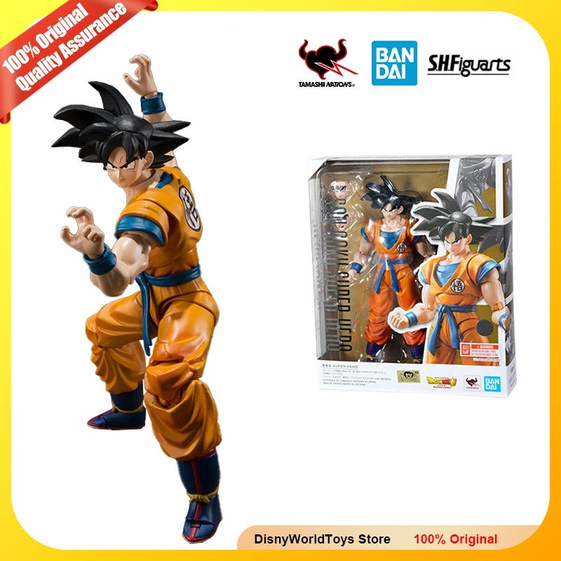 100% Original Bandai S.H.Figuarts Shf Dragon Ball Super Super Hero Son Goku Reissue Genuine In Stock Figure Model Toys