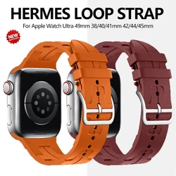 Silicone Sport Band  for I watch Series 9 8 7 6 Se 5 4 3 for Apple Watch Ultra / Ultra 2 49mm Case Strap 40 41 42 44 45mm Rubber