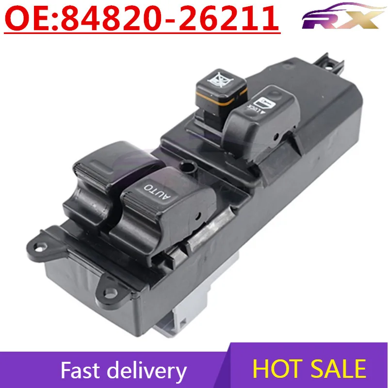 

OEM:84820-26211 Left Drive Power Window Master Control Switch For Toyota
