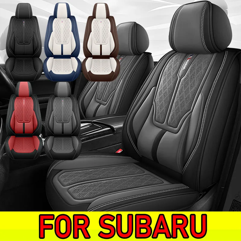 

FOR SUBARU Car seat cover waterproof PU leather breathable wear-resistant waist full set 5 seat full wrap seat cover