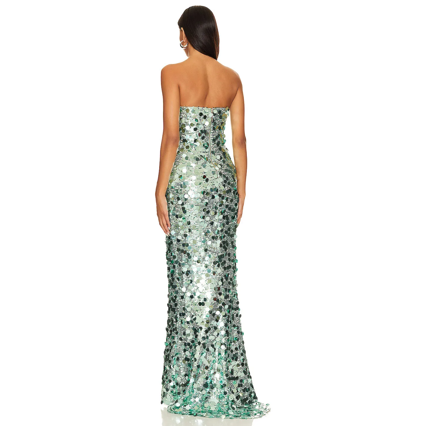 Robe de soirée de luxe pour concours de célébrités, style sirène, paillettes, robes de bal, sans bretelles, longue, épaules dénudées