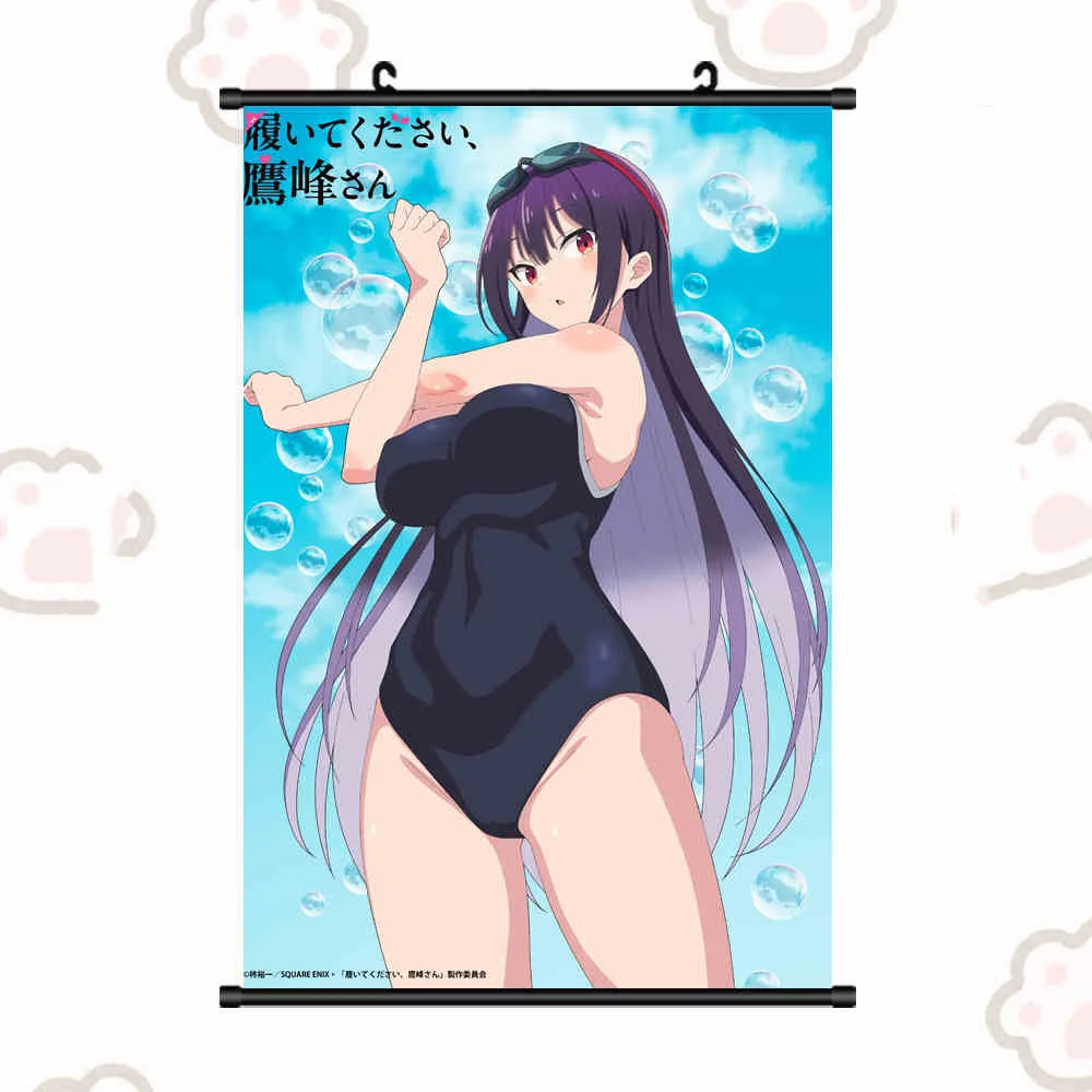 Anime proszę umieścić, Takamine-san Takane plakat Shirota Koushi Ellie Evergreen Cosplay przewiń mural ścienny powiesić plakat Decor