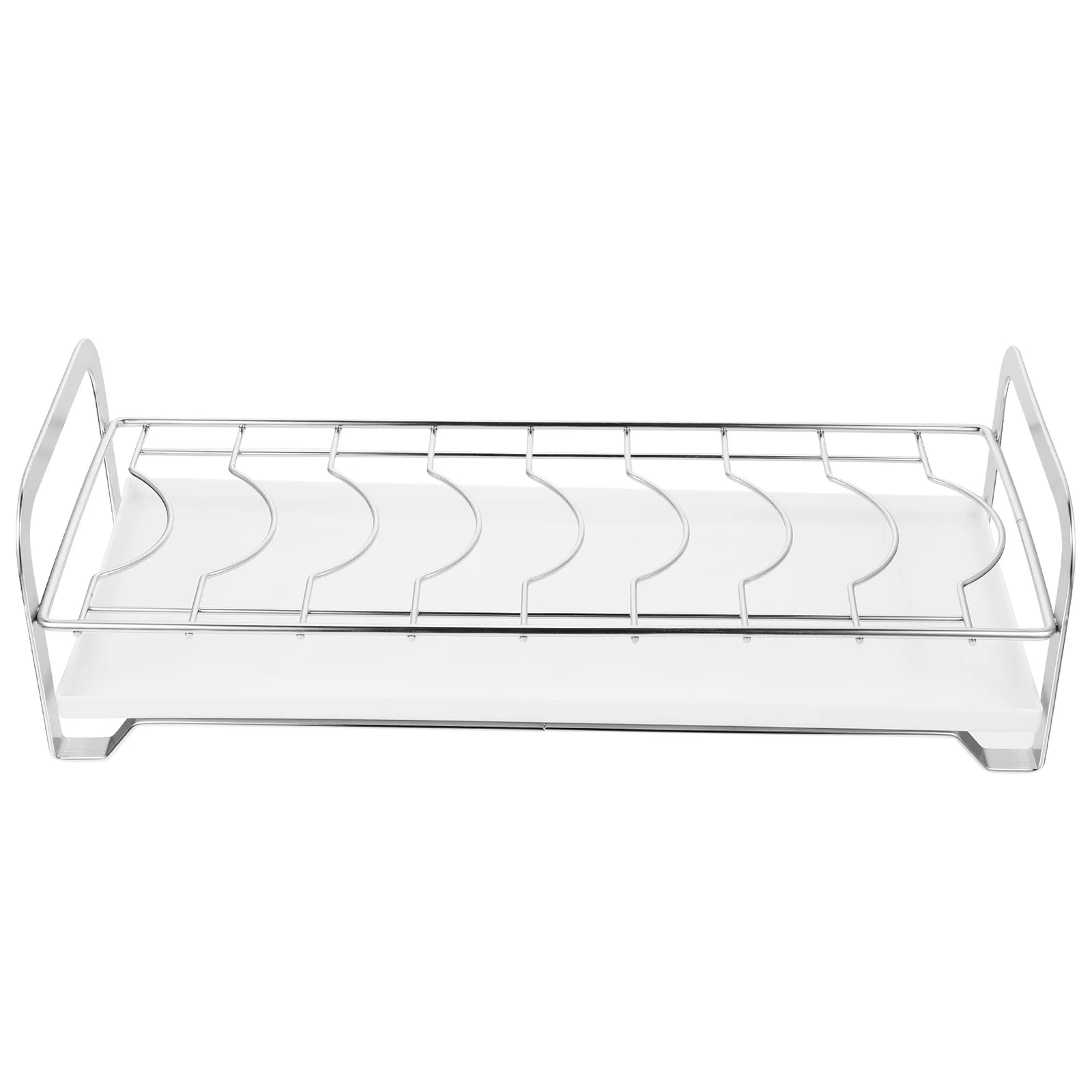 

1 set 1 Set Stainless Steel Kitchen Dish Drain Storage Organizer Countertop Utensil Holder Dish Drying Rack For Cabinet Kitchen
