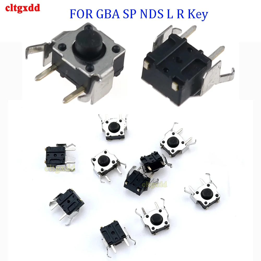 cltgxdd 10pcs For GBA SP Left and Right Shoulder Trigger Button Switch for NDS L R Key Micro Switches