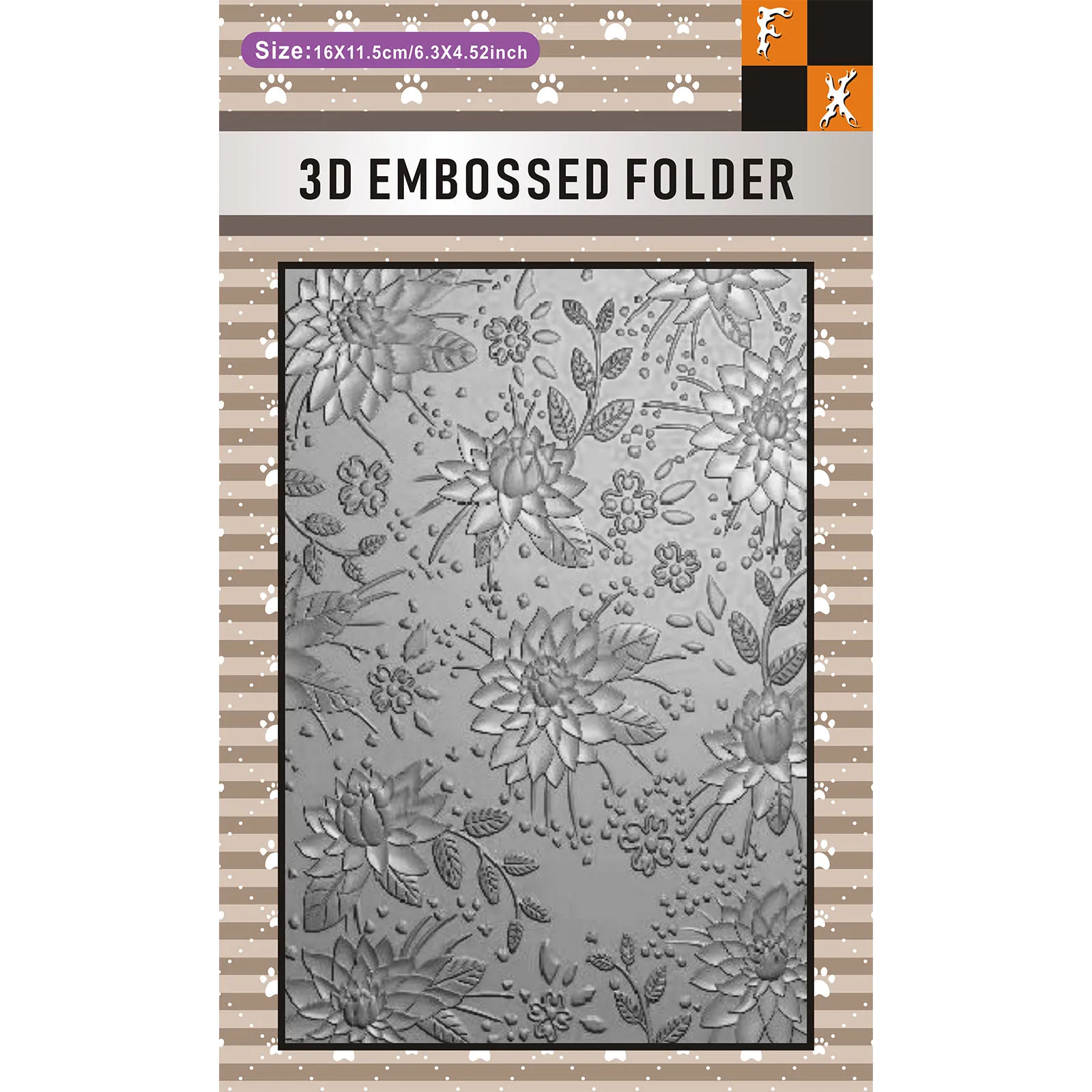 Exquisite 3D-Blumendekoration: Geprägtes Muster für DIY-Scrapbooking und Bastelarbeiten, Geeignet zum Prägen