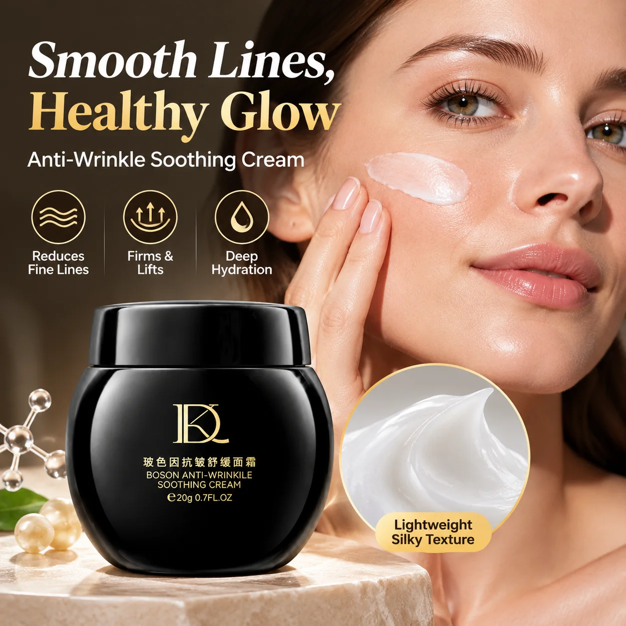 Pro-Xylane Anti-Wrinkle Soothing Face Cream 20g Firming Brightening Smooth Skin 3