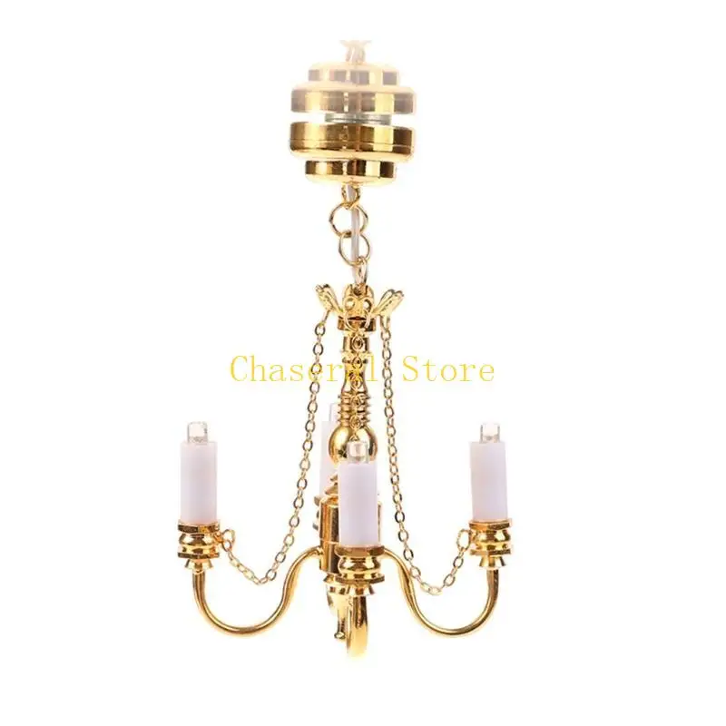 E7ce miniatuur plafondlichtmodel poppenhuis accessoires rollenspel meubels