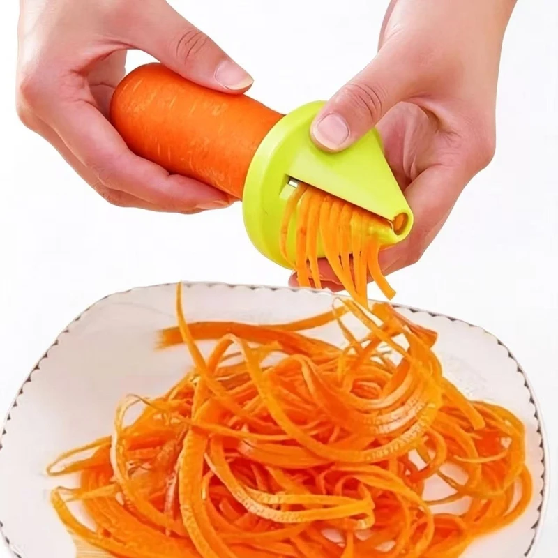 Manual Rotating Spiral Vegetable Shredder Peeler Fruit Potato Radish Slicer Grater Multifunctional Kitchen Gadgets