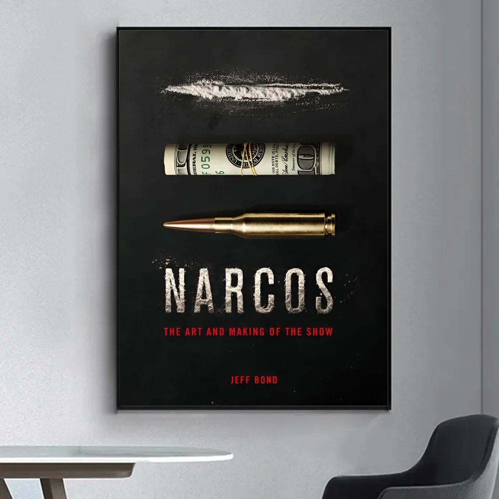 Narcos Pablo Poster Fancy Poster Wall Sticker for Living Room Bar Vintage Decorative Painting Middle