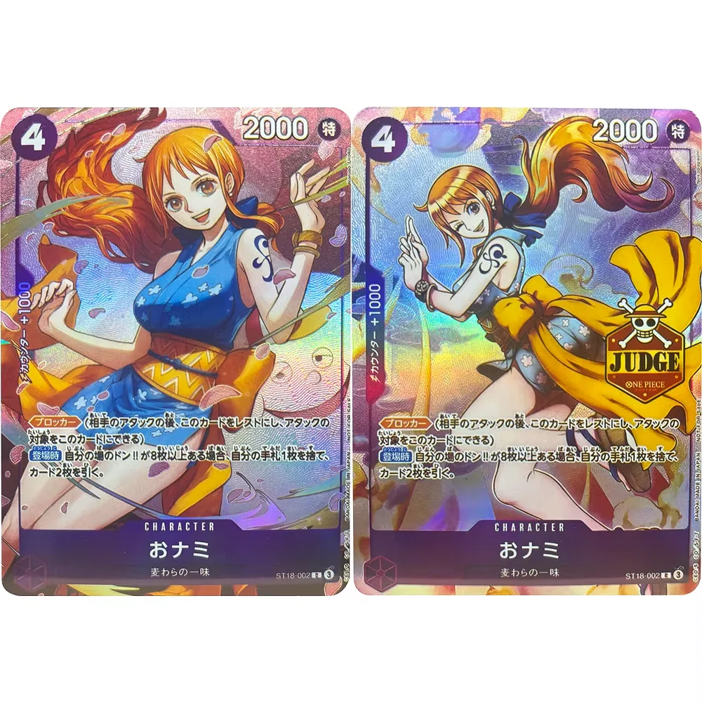 DIY ONE PIECE Sammelkarten ST18-002 Nami Hochwertiges, selbstgemachtes Spiel Anime Karten Geschenkspielzeug