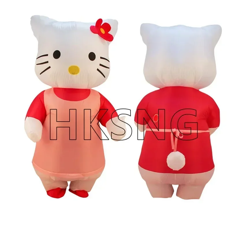 Inflatable Cat Cosplay Costume For Adults Performance Halloween Holiday Party Clothes Kitty Inflated Cosplay Costumes