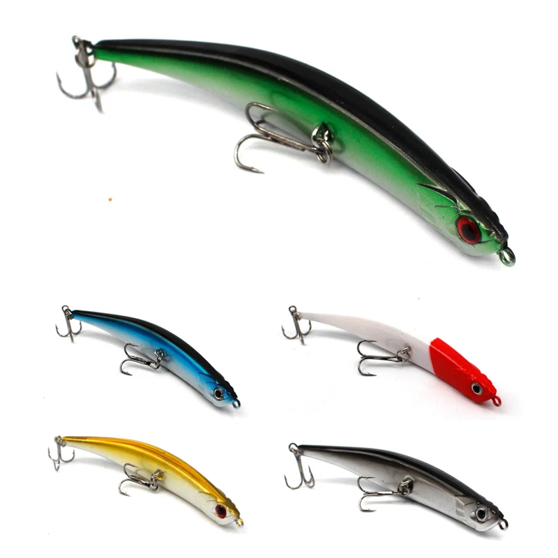 8G & 11G sinking minnow lure, 3D realistic eyes hard bait for fresh and saltwater sea fishing activities
