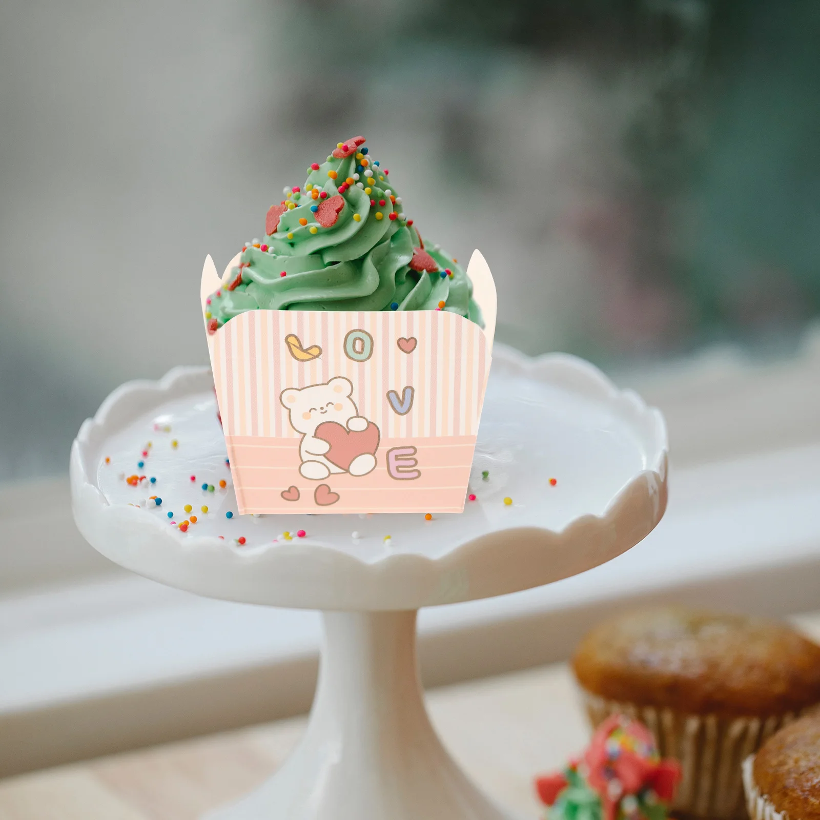 

100 Pcs Baking Cups Cake Paper Dessert Bowls Optional Biscuit Golden Accessories Child