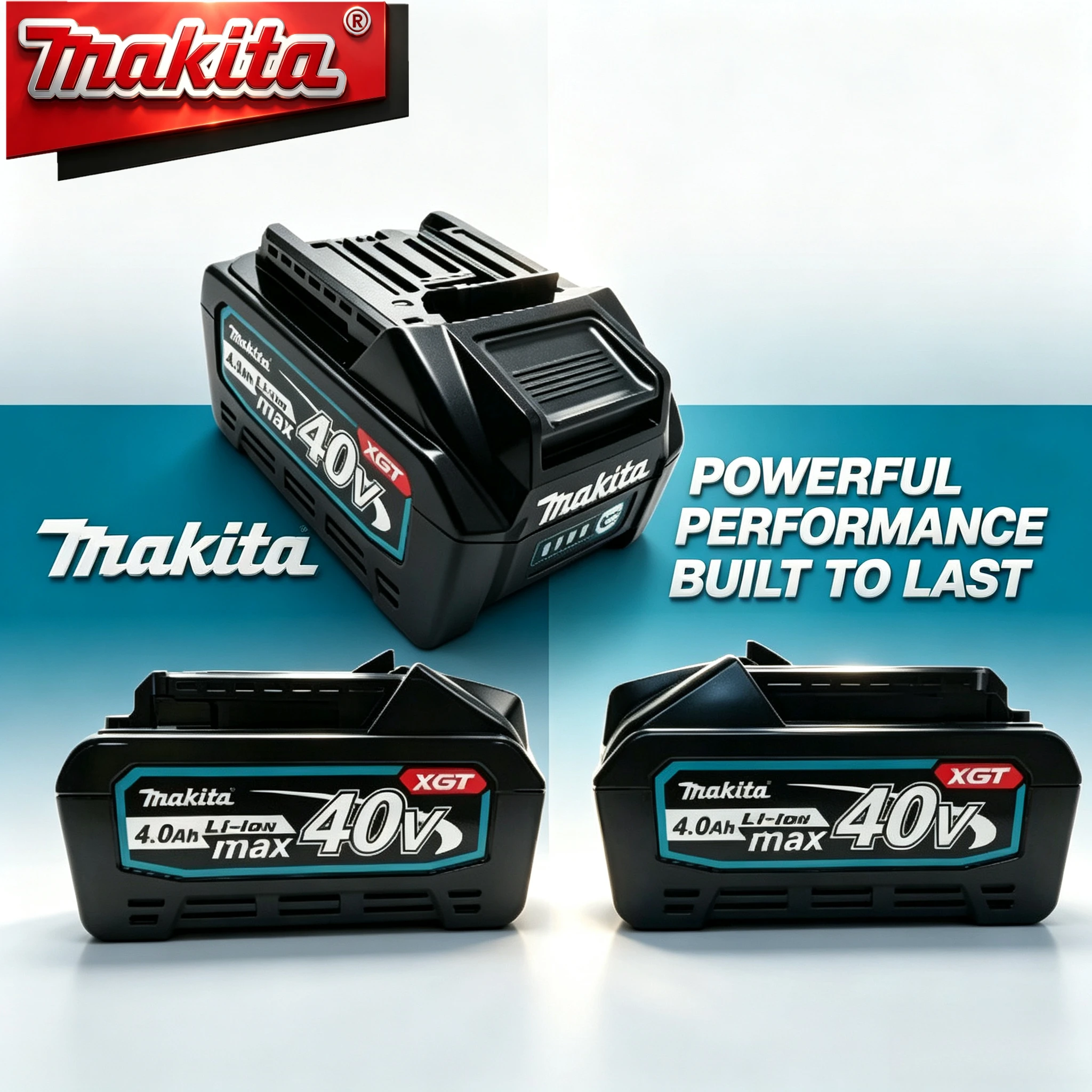 

BL4040 Original Makita 40V 4.0Ah XGT Battery Makita 18V LXT Battery with LED Indicator Real-time Remaining Battery Level Display
