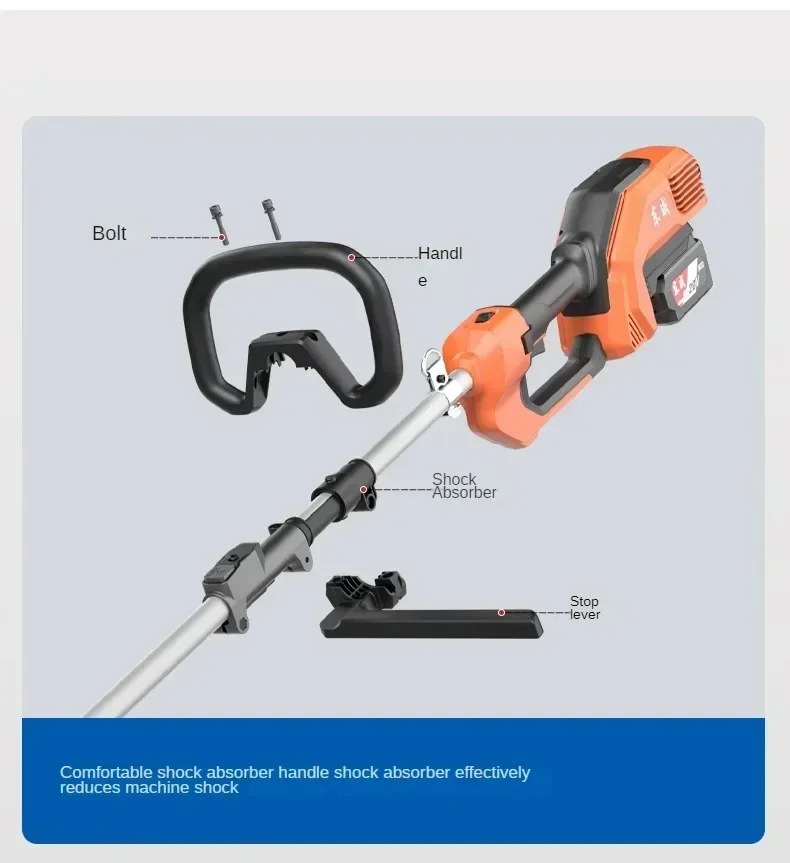 Powerful Lithium-Ion Battery Grass Trimmer and Edger for Small Lawns