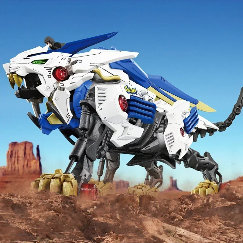 

In Stock Zoids Wild Mechanical Animal Long-tusked Lion Gill Dinosaur Electric Assembled Steel Soldier Animation Model Toy