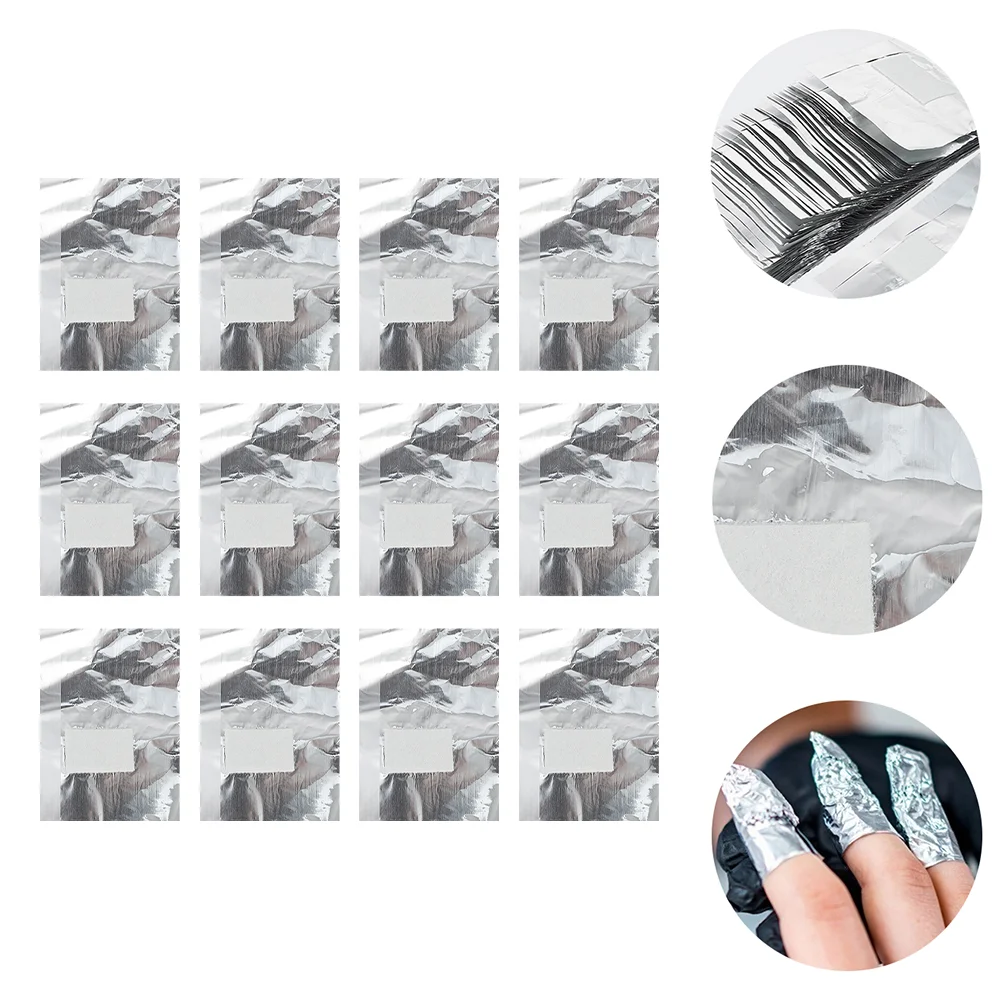 300 Pcs Nail Remover Foil Wiping Polish Tin Soak off Gel Manicures Aluminum Removal Cotton Pads Good Removing Experience