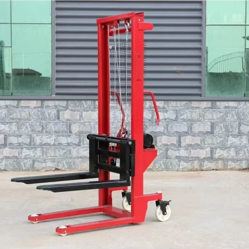 

To 1000Kgs Hydraulic Manual Stacker 1 Ton Steel Hydraulic Stacker Manual For Lifting 1.6M