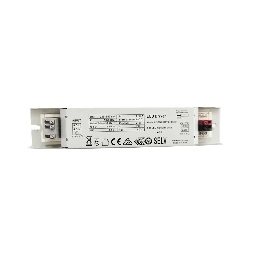 

LED Driver LF-GMR020YS II 0500H LF-GMR030YS II 0750H LF-GMR040YS II 0900H 1050H For LiFud LED modules only