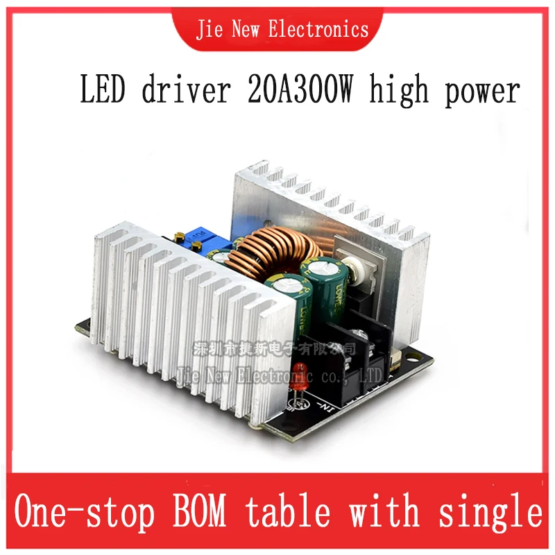 300W 20A DC-DC Buck Converter Step Down Modul Konstantstrom LED Treiber Power Step Down Spannung Modul Elektrolytkondensator