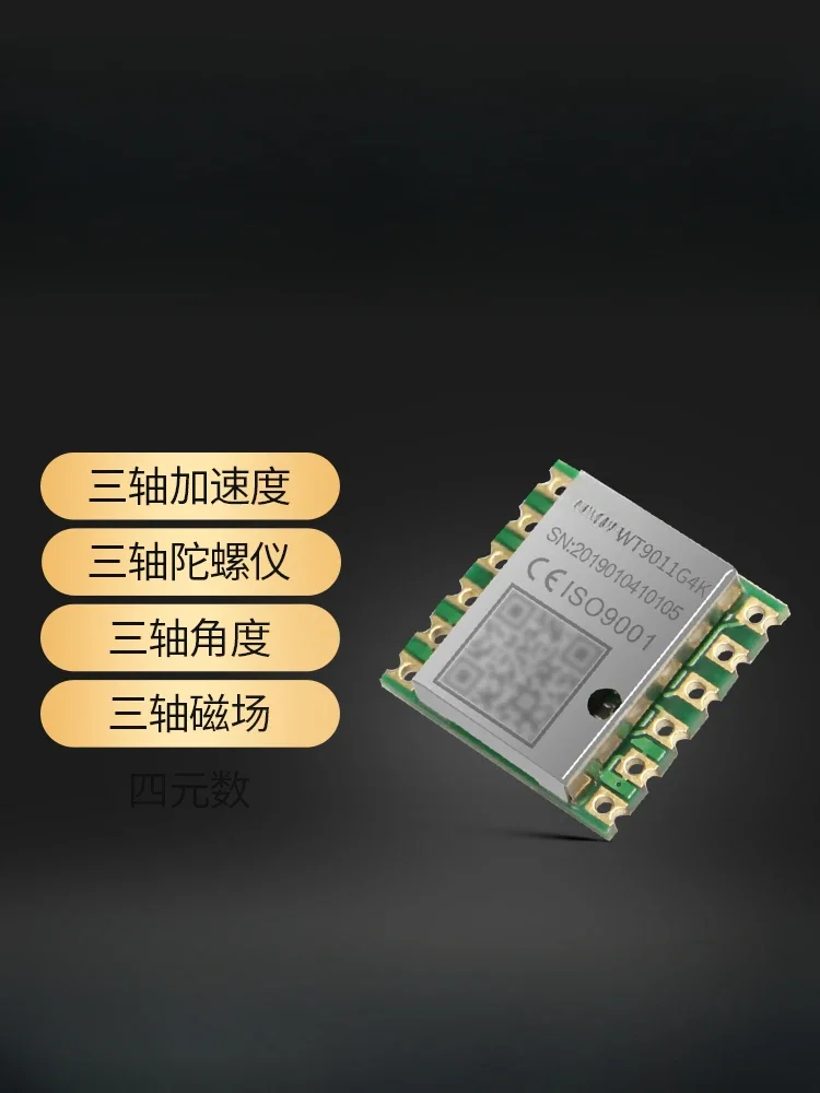 Modul Akselerometer giroskop 2KHz sembilan sumbu kompas elektronik sensor sudut kemiringan