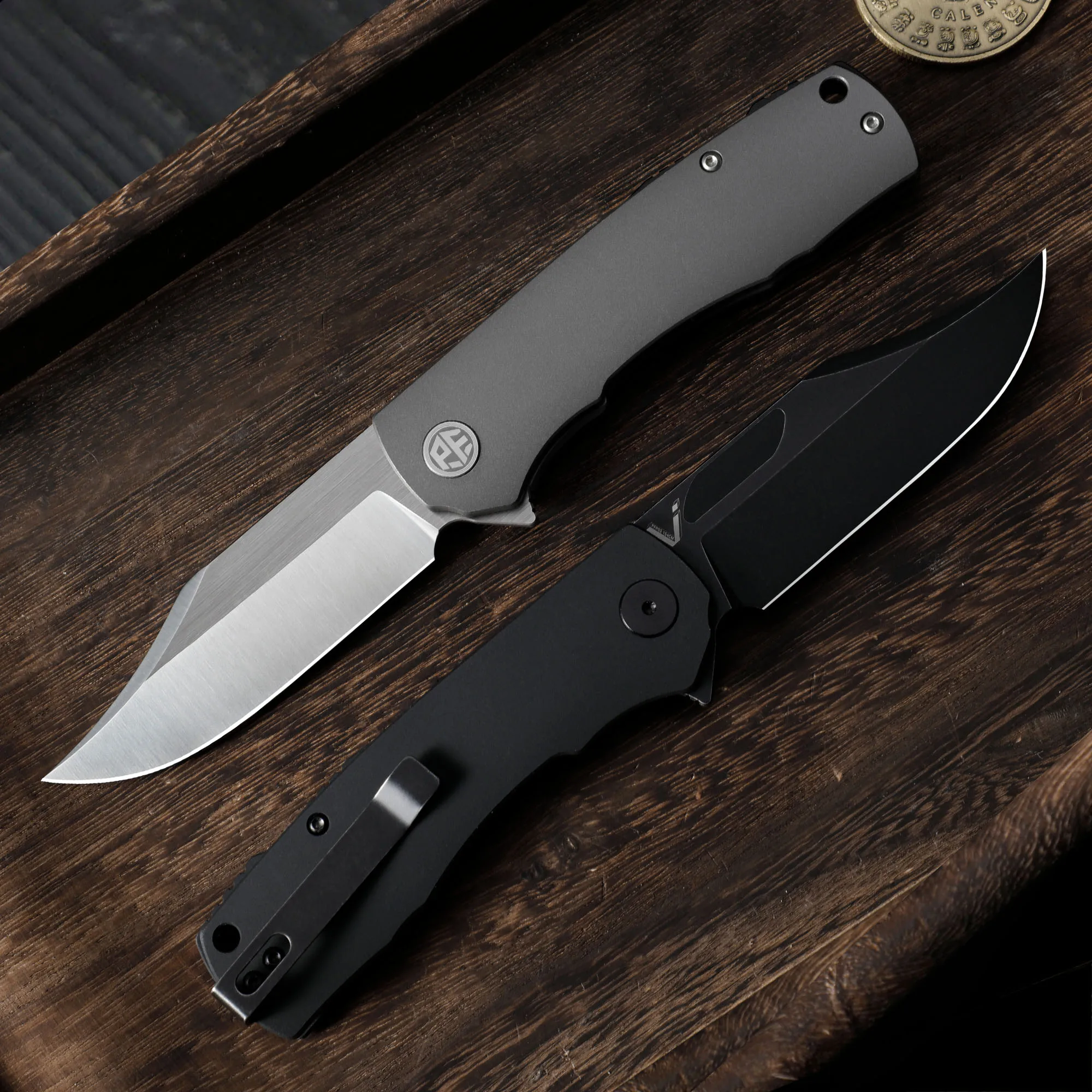 Petrified Fish PFP03 High Quality Folding Knife EDC 154CM Aluminium Handle Foldable Pocket Utility Knife Camping Tourist Tools