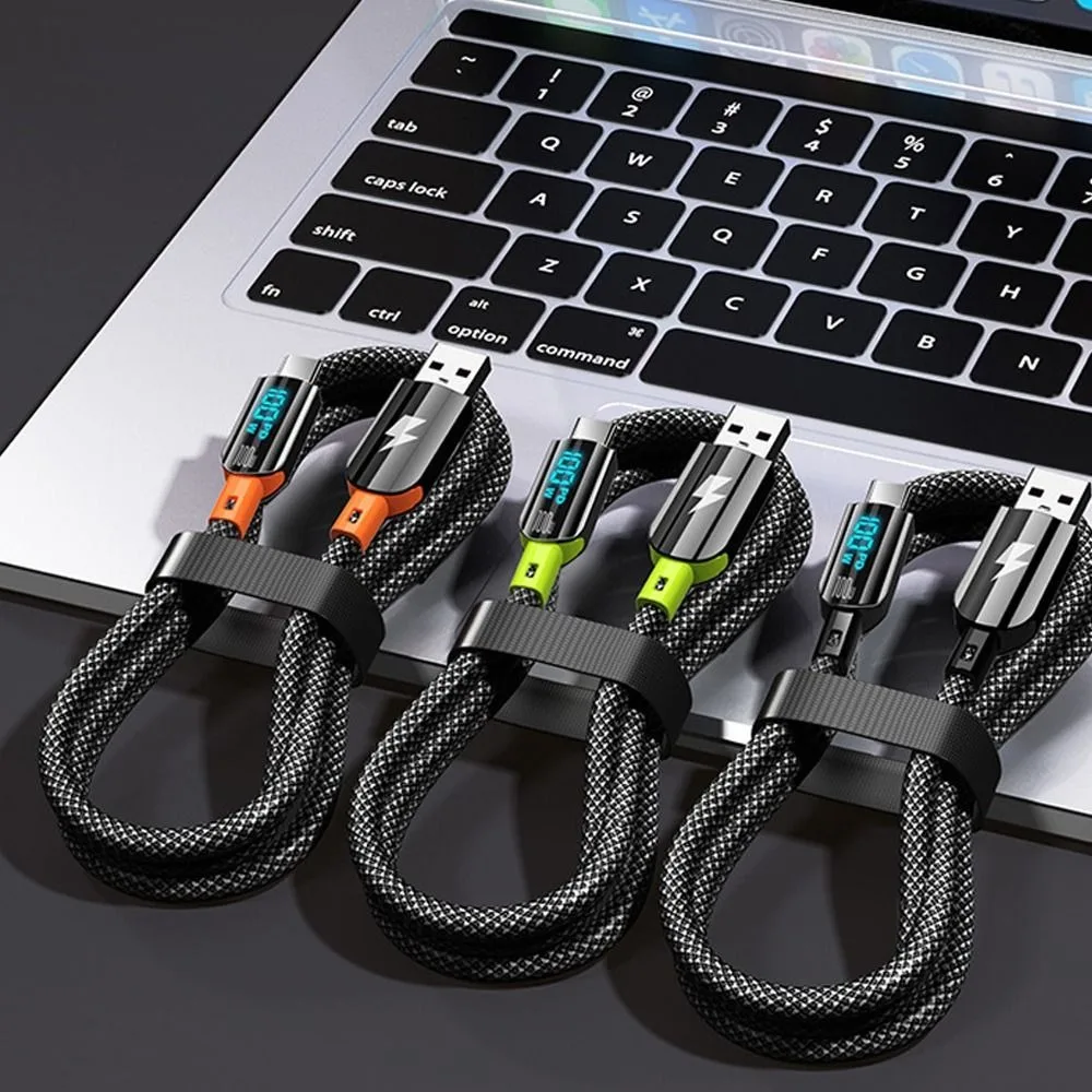 100W USB C TO USB Type C Cord Cable Fast Charger For Xiaomi Poco3 Samsung Huawei MacBook iPad Wire For Phone Charging