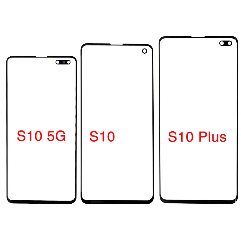 Glass +OCA LCD Front Outer Lens For Samsung Galaxy S8 S9 S10 S10 5G S20 S21 Ultra S20+ S10 S9 S8 Plus Touch Screen Panel