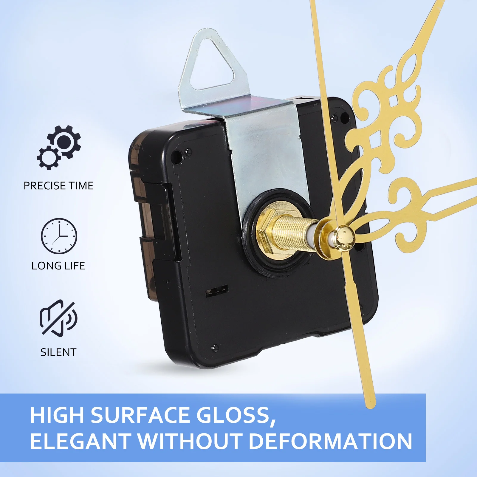 1 مجموعة حركة الساعة عدة آلية الكوارتز استبدال DIY إصلاح أجزاء ساعة الحائط الأيدي أرقام تعمل دقيقة #1