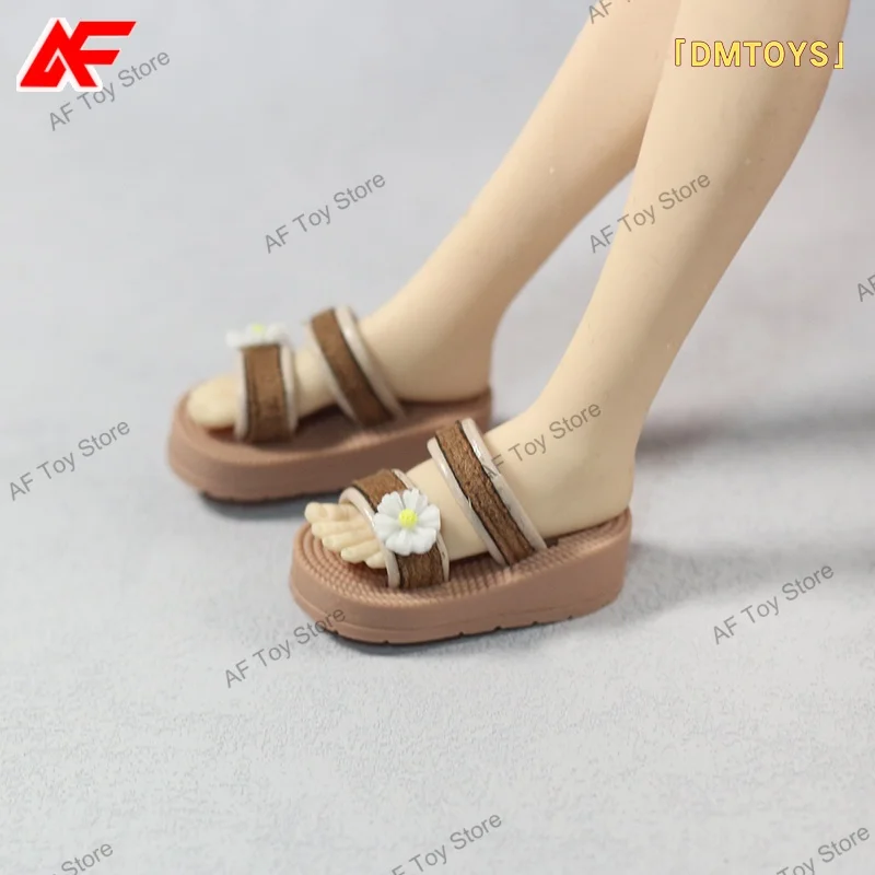 DMTOYS 1/6 Scale Handmade Women's Slippers Shoes Model Fit For 12'' TBLeague PH JO Female Action Figure Body Dolls
