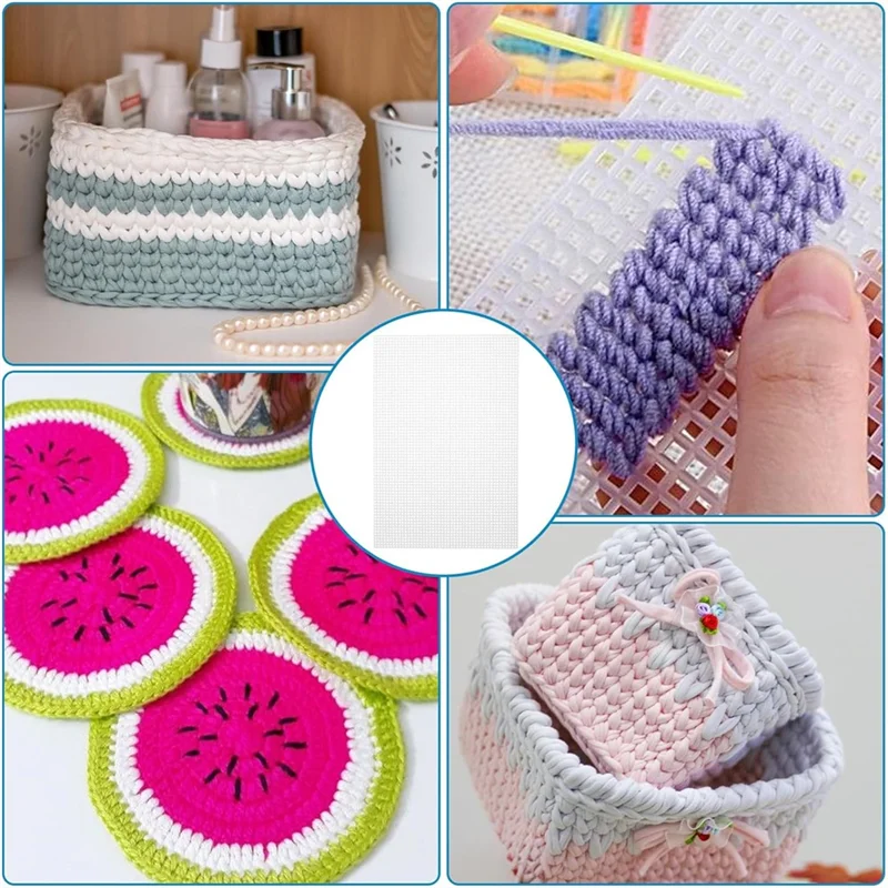 

【RECOMMEND】24 шт., 7 шт., пластиковые сетчатые холщовые листы, пластиковые холщовые листы, сетчатый лист, сетки для глаз для вышивки, пряжа для рукоделия