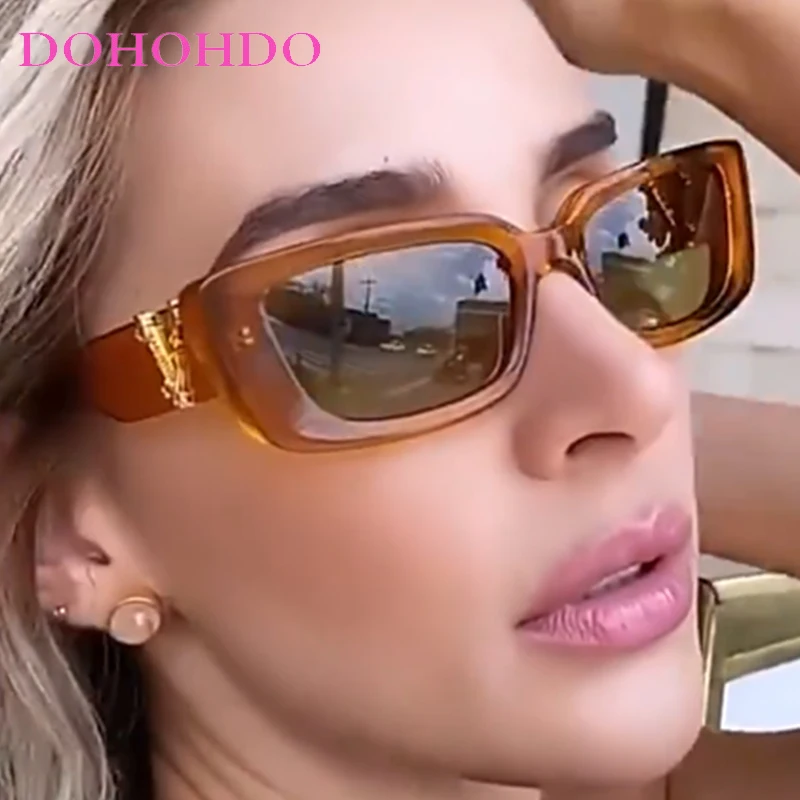 

Fashion Luxury Brand Square Women Sunglasses Retro Small Frame Men Eyeglass Outdoor Travel Trendy Sunglasses Female UV400 Lentes