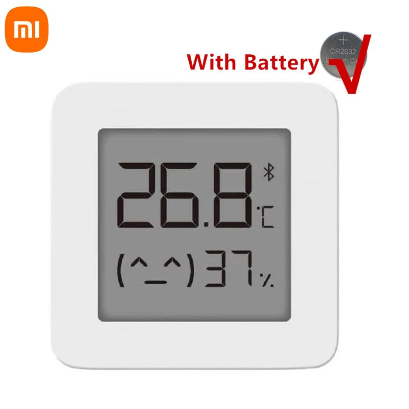 شاومي بلوتوث متوافق مع ميزان الحرارة الرقمي 2 شاشة LCD الرطوبة اللاسلكية الذكية استشعار درجة الحرارة الرطوبة مع البطارية